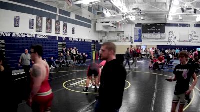 285 lbs Champ. Round 2 - Logan Baun, Punxsutawney Area Hs vs Jacob Reich, Slippery Rock Area Hs