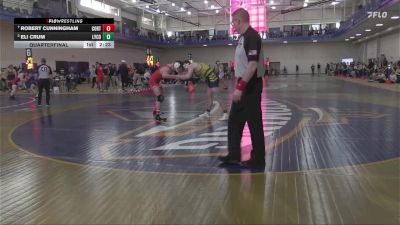 184 lbs Quarterfinal - Robert Cunningham, Cortland State vs Eli Crum, Lycoming