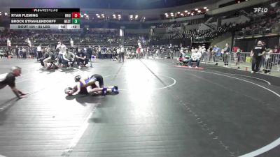 85 lbs Quarterfinal - Ryan Fleming, Bridgewater vs Brock Strahlendorff, Westfield
