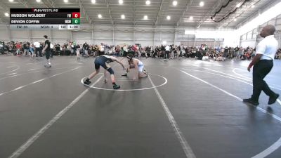 132 lbs Round 4 (8 Team) - Hudson Wolbert, Freakztyle Wrestling vs Devion Coffin, West Geauga Wolverines
