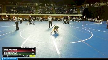 102 lbs Cons. Round 2 - Cole Kasparek, Iowa vs Bode McIlravy, Waverly Area Wrestling Club