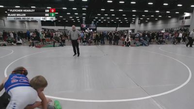 84 lbs Cons. Rd Of 16 - Fletcher Headley, Greater Heights Wrestling vs Blake Miller, Bear Wrestling Club