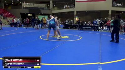 285 lbs Cons. Round 3 - Ryland Schweiss, NE vs Harper Packebush, CO