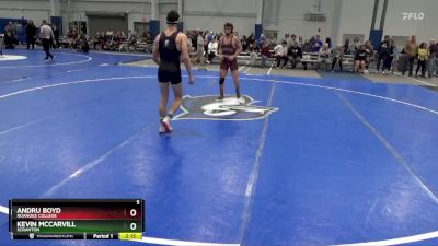 157 lbs Champ. Round 1 - Kevin McCarvill, Scranton vs Andru Boyd, Roanoke College