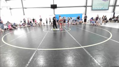 40 kg Semifinal - Olive DiMassa, Michigan Rev Girls Blue vs Cidney Schaffer, Mat Assassins Girls