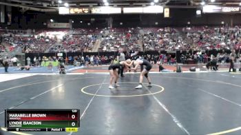 120 lbs 5th Place Match - Lyndie Isaacson, LaGrande vs Marabelle Brown, Wasatch