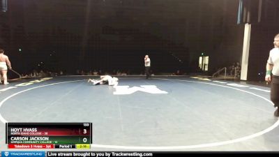 133 lbs Finals (2 Team) - Carson Jackson, Umpqua Community College vs Hoyt Hvass, North Idaho College