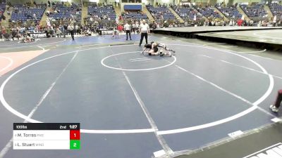 100 lbs Consi Of 4 - Matthew Torres, Pikes Peak Warriors vs Luke Stuart, Windsor