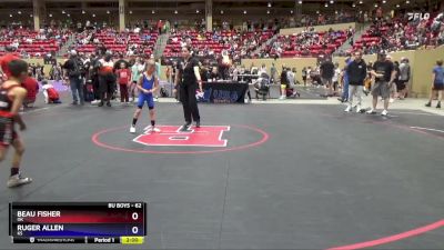 62 lbs Round 1 - Beau Fisher, OK vs Ruger Allen, KS