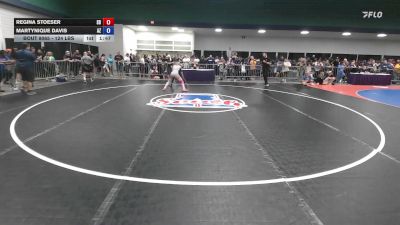 124 lbs Round Of 64 - Regina Stoeser, SD vs Martynique Davis, AZ