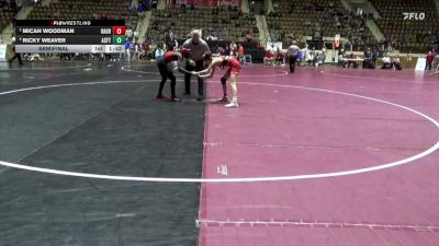 1A-4A 120 Semifinal - Micah Woodman, Oak Grove vs Ricky Weaver, Alabama School For The Blind