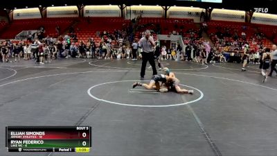 64 lbs Round 2 (8 Team) - Elijah Simonds, Armory Athletics vs Ryan Federico, Lake WC