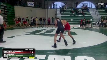 106 lbs Cons. Round 1 - Eli Stamper, Benedictine College Preparatory School vs Santiago Hernandez, The Heights School