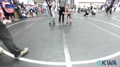 46 lbs Round Of 32 - Avelino Juarez, Clinton Youth Wrestling vs Asher Cline, Comanche Takedown Club