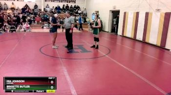 152 lbs Quarterfinal - Mia Johnson, Casteel vs Brigette Butler, Show Low