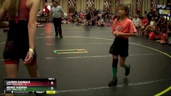 108 lbs Round 5 (6 Team) - Lauren Gambale, MGW- Citrus Fruit vs Renee Hudson, MGW- Swirly Pop