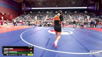 3A-215 lbs Champ. Round 1 - Jimmy Dees, Powell vs David Sandoval, Lyman