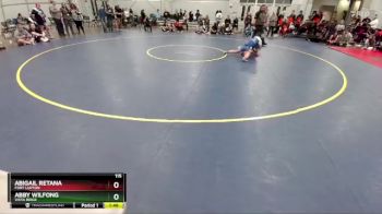 115 lbs Champ. Round 3 - Abigail Retana, Fort Lupton vs Abby Wilfong, Vista Ridge