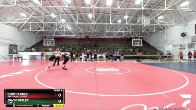 165 lbs Champ. Round 1 - Cory Flores, Santa Ana College vs Gavin Gatley, Cuesta