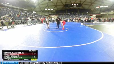 136 lbs Quarterfinal - Manuel Gallegos Jr., Othello Wrestling Club vs Kaden Williams, Goldendale Grapplers Youth Wrestling