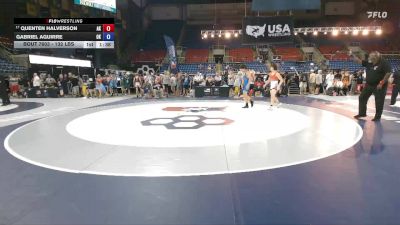 132 lbs Cons. Rd Of 32 - Quenten Halverson, AK vs Gabriel Aguirre, OK