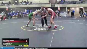 182 lbs Finals (8 Team) - Ryder Hunkins, Huntley vs Dylan Peper, Rochester Mayo