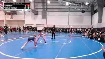 92 lbs Cons. Round 3 - Jory New, FM Wrestling Club vs Lucian Ukperaj, All American Wrestling Club
