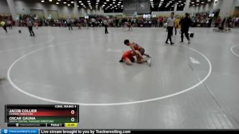106 lbs Cons. Round 3 - Oscar Gauna, South Central Punisher Wrestling vs Jacob Collier, Cushing Wrestling