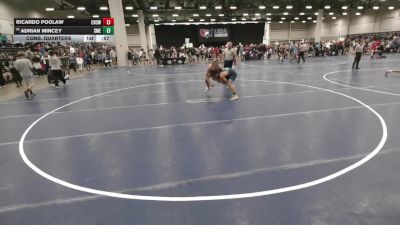 120 lbs Cons. Quarters - Ricardo Poolaw, Cleveland High School Wrestling vs Adrian Mincey, Simley-MN Elite