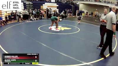 135 lbs. Cons. Round 4 - Amber Miller, Northwest (Cedar Hill) vs Quinn Hope, Lindbergh