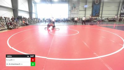 160 lbs Consi Of 16 #2 - Cj Luth, NY vs Anthony Archambault, MA