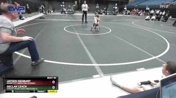 40 lbs 3rd Place Match - Declan Leach, Kansas Young Guns Wrestling Cl vs Jayden Isenbart, Dodge City Wrestling Academy