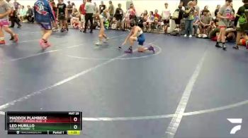 72 lbs Round 4 (8 Team) - Leo Murillo, Steller Trained vs Maddox Plambeck, U2 Upstate Uprising Blue