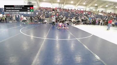 60 lbs 1st Place Match - Jayzie Whitford, Sanderson Wrestling Academy vs Braelynn Mancilla, Ravage