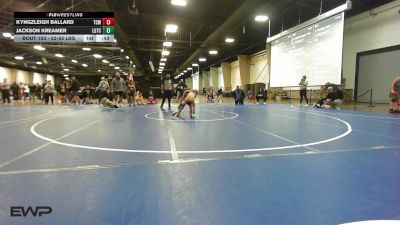 52-55 lbs Rr Rnd 1 - Kyngzleigh Ballard, TEAM CONQUER vs Jackson Kreamer, Lone Grove Takedown Club