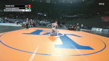 5A Boys 215 lbs Semifinal - Elijah Cole, Crater Boys vs Justice Edmiston, West Albany Boys