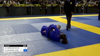 ANA CAROLINA DE ANDRADE LIMA SOA vs MARIA EDUARDA TOZONI ONO 2024 Pan Jiu Jitsu IBJJF Championship