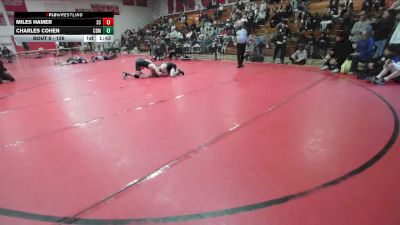 126 lbs Champ. Round 1 - Miles Hamer, San Clemente vs Charles Cohen, Corona Del Mar