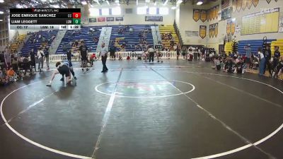 150 lbs Round 7 (8 Team) - JOSE ENRIQUE SANCHEZ, Cypress Creek vs Liam Leggett, LG Maroon