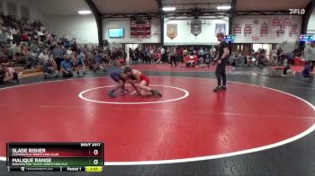 Round 1 - Slade Risher, Centerville Wrestling Club vs Malique Range, Burlington Youth Wrestling Clu