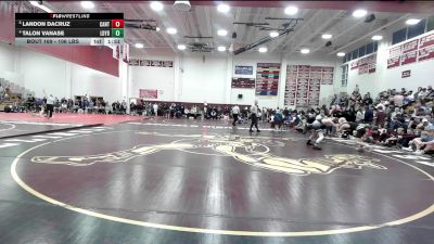 106 lbs Quarterfinal - Landon DaCruz, Canton vs Talon Vanase, Ledyard