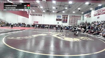106 lbs Quarterfinal - Landon DaCruz, Canton vs Talon Vanase, Ledyard