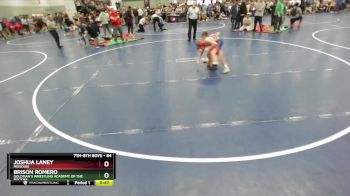 84 lbs Champ. Round 1 - Brison Romero, Goldman`s Wrestling Academy Of The Rockies vs Joshua Laney, Missouri