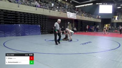 98 lbs Consi-qtrs - Taysean Giles, Blakely vs Lincoln Golomboski, Mifflinburg