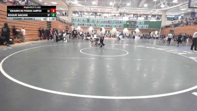 150 lbs Champ. Round 2 - Eduardo De Posada Campos, Green Valley vs Roque Galvan, Villa Park