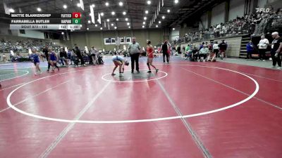135 lbs Cons. Round 4 - Farrabella Butler, Oak Park vs Mattie Blankenship, Platte County