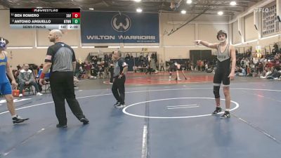 157 lbs Semifinal - Ben Romero, Xavier vs Antonio Arguello, Newtown