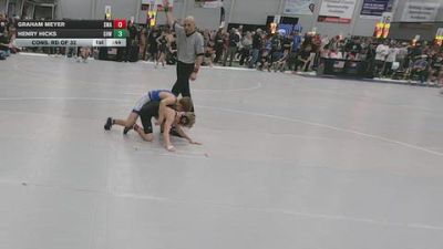92 lbs Cons. Rd Of 32 - Graham Meyer, Sebolt Wrestling Academy vs Henry Hicks, Greater Heights Wrestling
