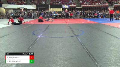 50 lbs Cons. Round 5 - Jeffrey LaPorte, Spartan Youth Wrestling Club vs Tripp Johnston, Butte Wrestling Club