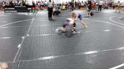 115 lbs Round 2 - Liam Maguire, Carolina Reapers vs Eli Lorang, Mighty Warriors Wrestling Acad